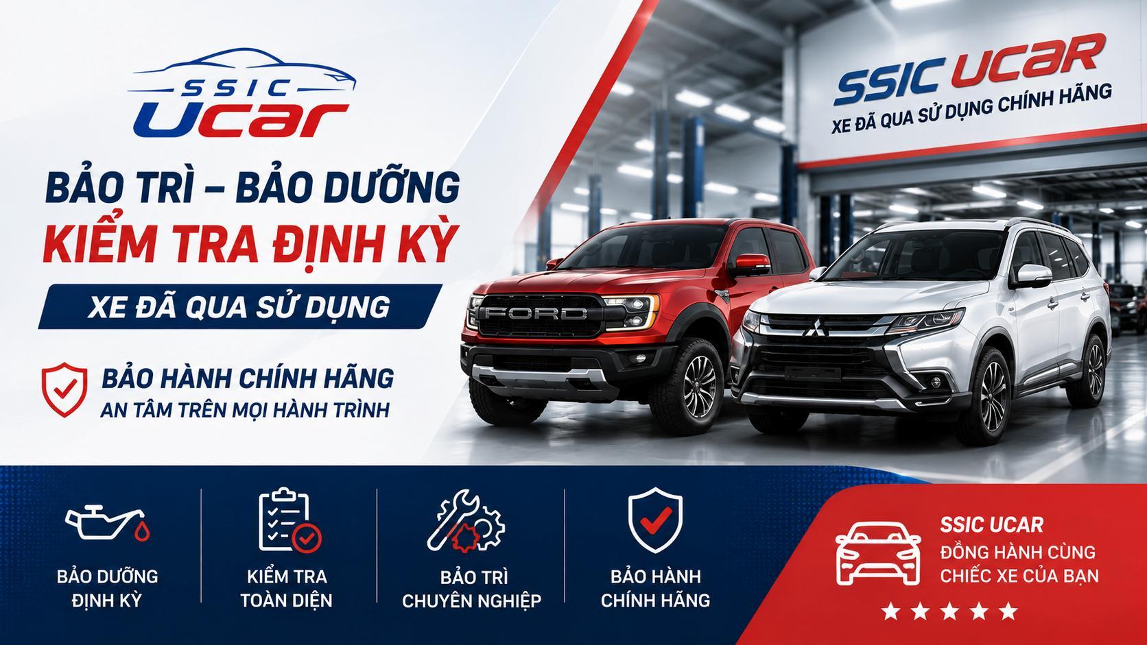 Dịch vụ bảo trì, bảo dưỡng & kiểm tra định kỳ xe đã qua sử dụng